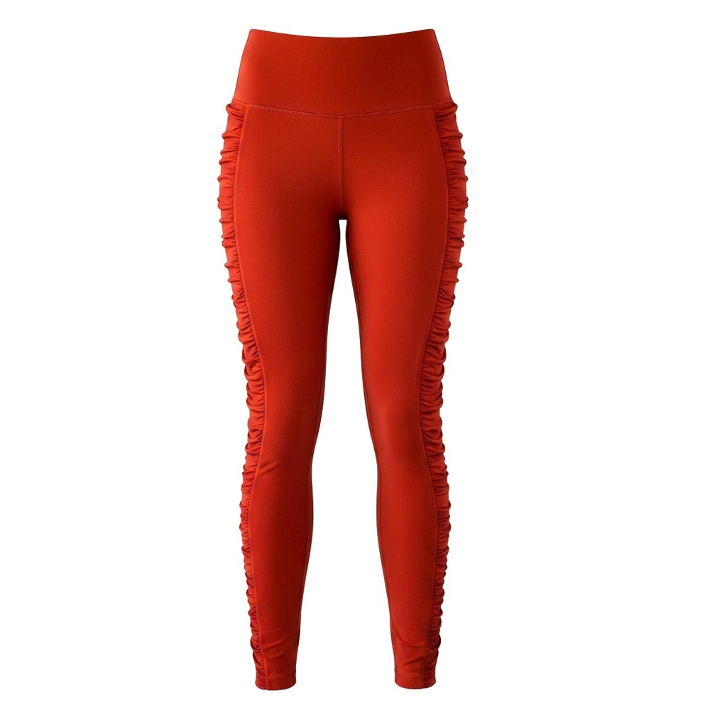 Lululemon Size 6 Align HR 25" Leggings Ruched Sides Cayenne (Orange)